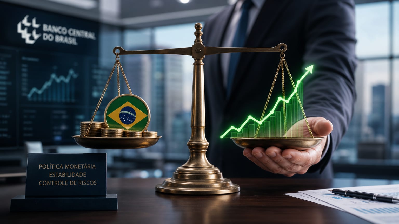 Relatório de Política Monetária confirma melhora gradual do crédito, mas Banco Central mantém cautela com juros, spreads e risco das operações