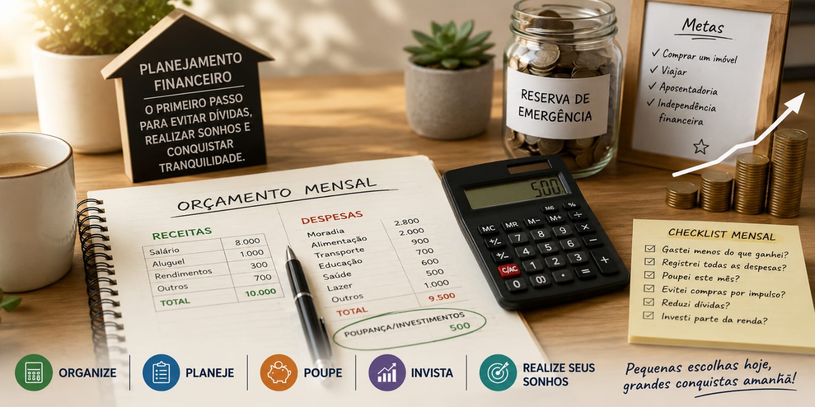 Como elaborar um orçamento doméstico e conquistar uma vida financeira mais saudável