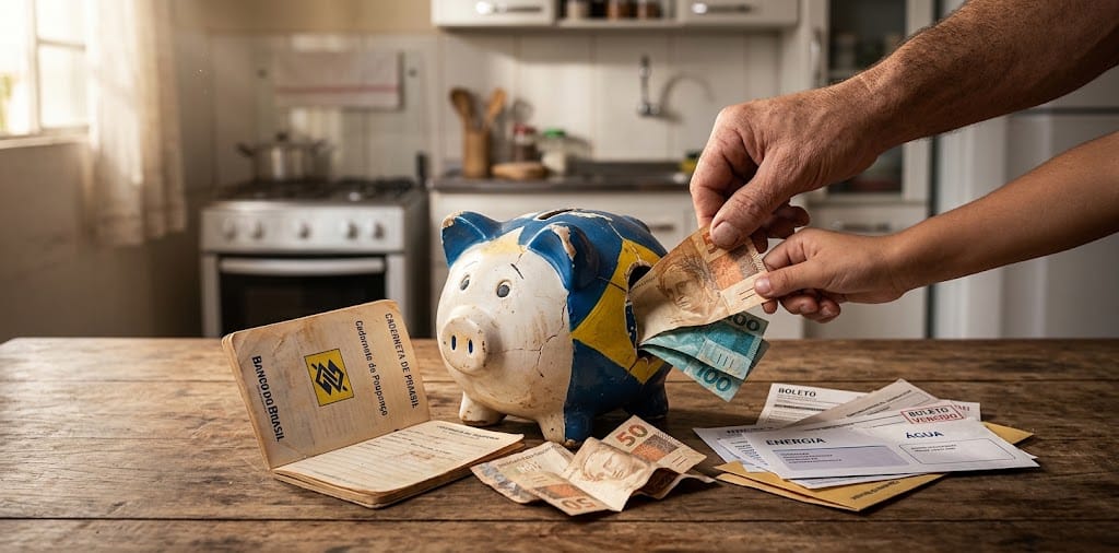 Poupança registra novas retiradas em setembro e evidencia os desafios financeiros das famílias brasileiras